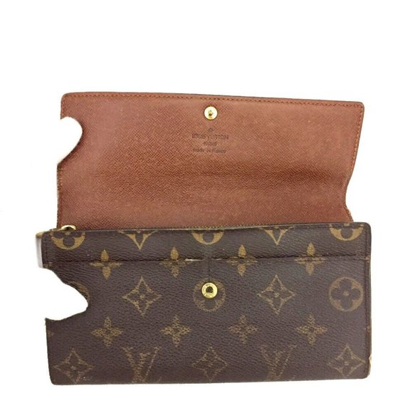 691209N Louis Vuitton Wallet Long Portefeiulle Sarah Brown Monogram - Picture 5 of 9